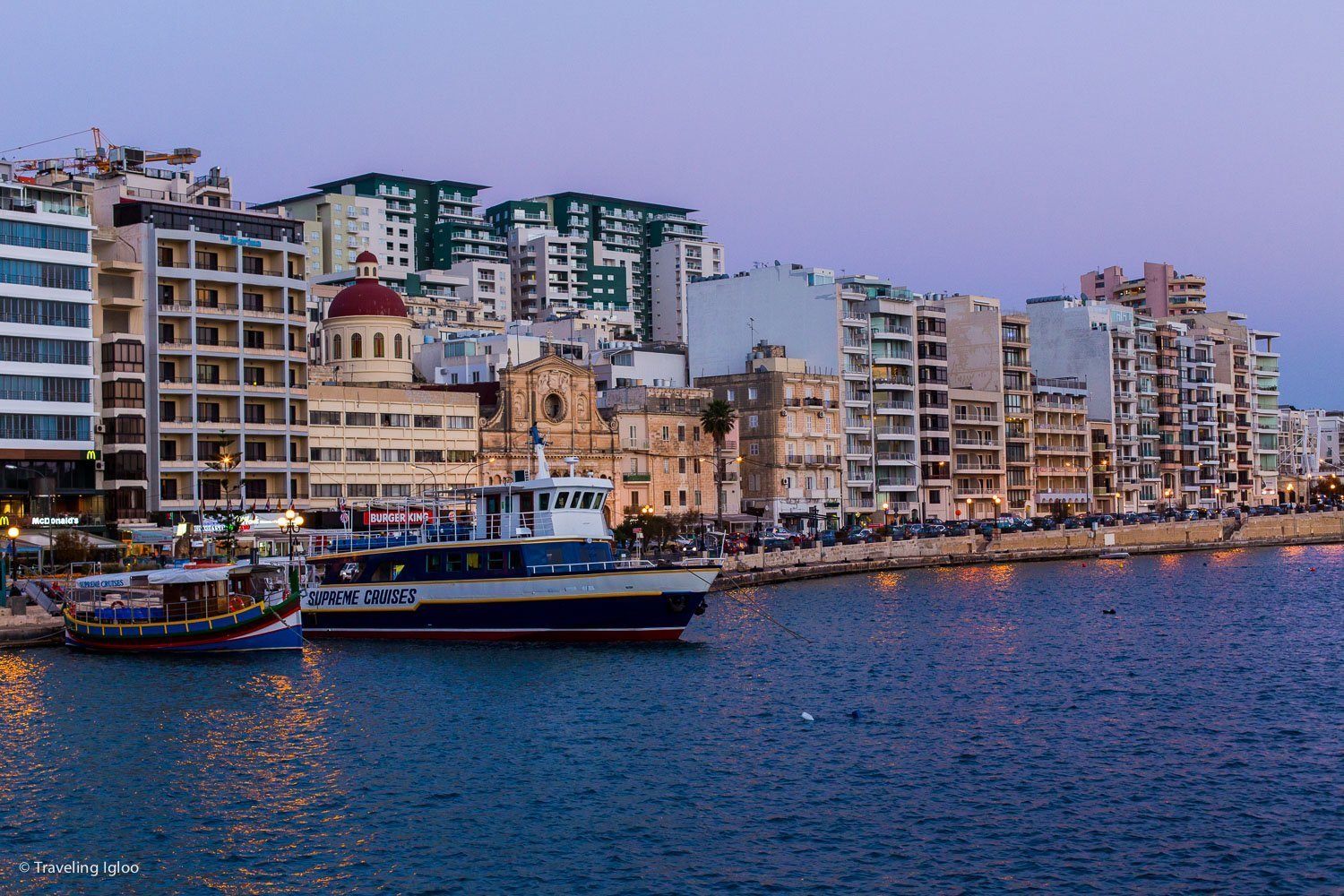  Esta es la zona del paseo marítimo de Sliema 